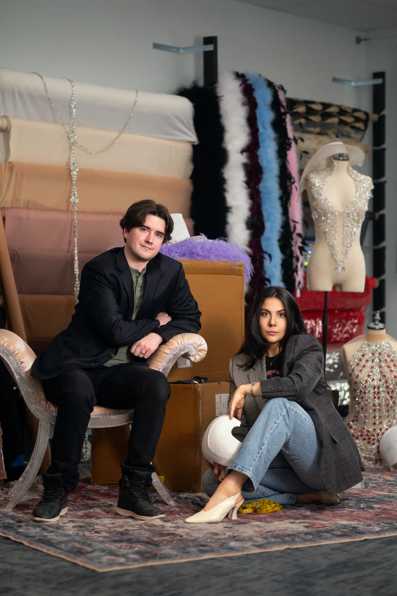 Natali Germanotta and Alex Dolan in their atelier